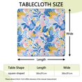 thumbnail image 2 of Multicolor Cartoon Floral and Leaf Pattern Square Fitted Tablecloth with Elastic Edge,Square Table Cover,Washable Elastic Table Cover for Home Kitchen Party Decor 36"x36", 2 of 6