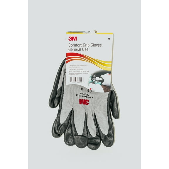3M Comfort Grip Gloves CGM-GU, General Use, Size M (Pair of Gloves)