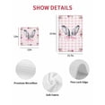 thumbnail image 7 of Spring Easter Kitchen Dish Towels for Drying Dishes Set of 3, Cute Rabbits Ears Bow Daisy Floral Pink Plaid Waffle Weave Microfiber Hand Tea Bathroom Towels Quick Dry & Absorbent Towel 15.7x23.6, 7 of 7