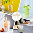 thumbnail image 7 of LANFENG 6 Inch Disposable Wooden Stir Sticks - 100PCS - Ideal for Coffee, Milk, Cocktail & Tea - Round End Coffee Stirrers, 7 of 7