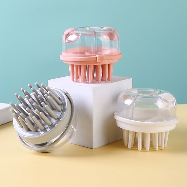 Xihbxyly Peine Aplicador para El Cuero Cabelludo, Aplicación de Aceite Capilar, Masaje con Dientes Curvos, Diseño de Tanque de Líquido, Tratamiento Cómodo para El Cuero Cabelludo, Uso Doméstico, Tama