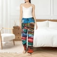 thumbnail image 6 of Lsque Tropical Vacation Essentials Print Women's Pajama Pants, Lounge Pant - Comfortable Home Wear,Elastic Waistband, Stylish Design-Large, 6 of 9