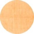 thumbnail image 1 of Ahgly Company Indoor Round Solid Orange Modern Area Rugs, 3' Round, 1 of 4