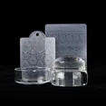thumbnail image 4 of Heallor-Plantilla de Arte de uñas de cabeza de gelatina con raspador, placa de estampado profesional de silicona, herramientas de estampación, juego de estampador de uñas, manicura Acc, 4 of 5