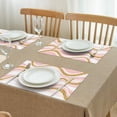 thumbnail image 3 of Pink Marble Gold Wave Pattern Summer Placemats Table Placemats Set Of 4-Linen Kitchen Washable Placemats Table Mats 11.8"x17.7" Non-Slip Heat Resistant, 3 of 6