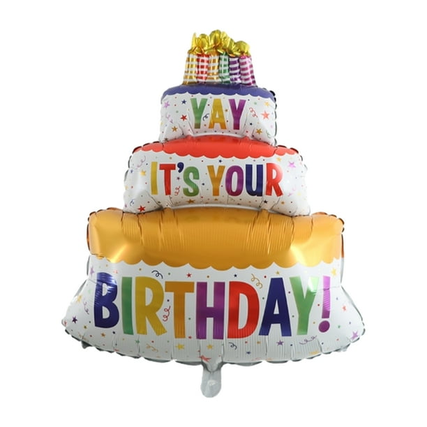 Bewildely Juego de 1 Uds. De papel de aluminio arcoíris de 40 pulgadas para fiesta de cumpleaños, globos brillantes, globos de papel de Kits de decoración para fiestas