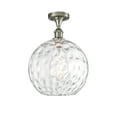 thumbnail image 3 of Innovations Lighting 516-1C-SN-G1215-12 Athens 12" Wide Semi-Flush Globe Ceiling Fixture -, 3 of 5