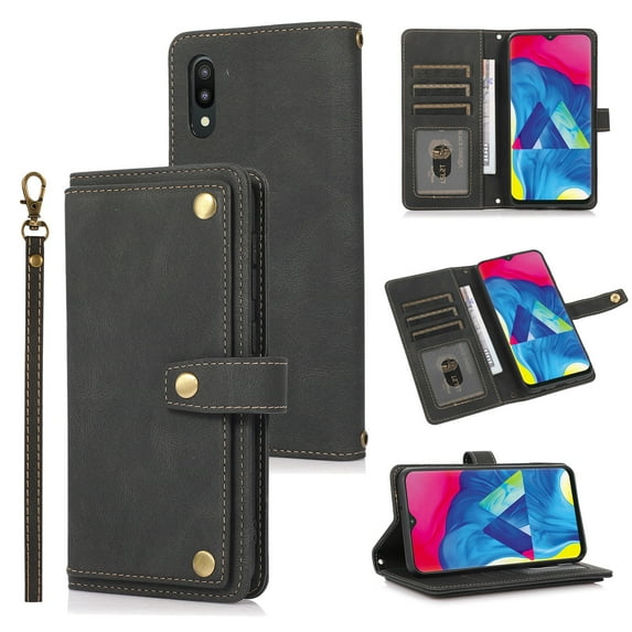 For Samsung Galaxy A10 / M10 PU + TPU Horizontal Flip Leather Case with Holder & Card Slot & &