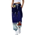 thumbnail image 2 of Sweatpants Women Casual Christmas Elastic Drawstring High Waist Attractive Pattern Printed Super Soft Lounge Yoga Pants, 2 of 6