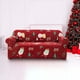 thumbnail image 5 of Funda para sofá de Navidad - Fundas elásticas rojas con cubierta completa y agarre antideslizante, protección antisuciedad para decoración navideña y muebles de salón que aceptan mascotas, 5 of 6