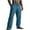 Dark Blue, variant on Jogger Pants for Men, Elastic Waist with Drawstring, Wide Leg Loose Fit, Two Front Pockets, Polyester Blend, High Waisted for Casual or Workout Wear
