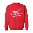 thumbnail image 5 of Gildan Merry Xmas Sweatshirt, Crewneck Christmas Print Pullover Red Holiday Graphic Sweater, XL, 5 of 5