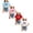 Pink 1PCS & Light Blue 1PCS & White 1PCS & Red 1PCS, variant on XEGLSBU 4 Pack Girls T Shirts Summer Short Sleeve Bow Printed Casual Tee for Kids Everyday Wear Size 4-6 Years