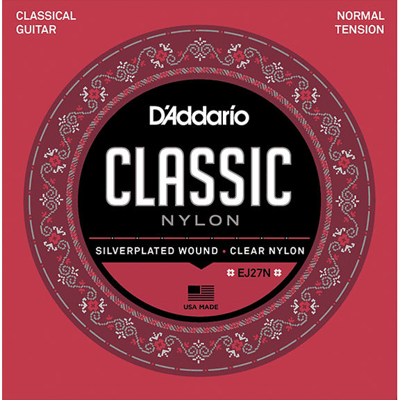 Juego Cuerdas Daddario Ej27 N  Nylon Para Guitarra Clásica D'Addario EJ-27N