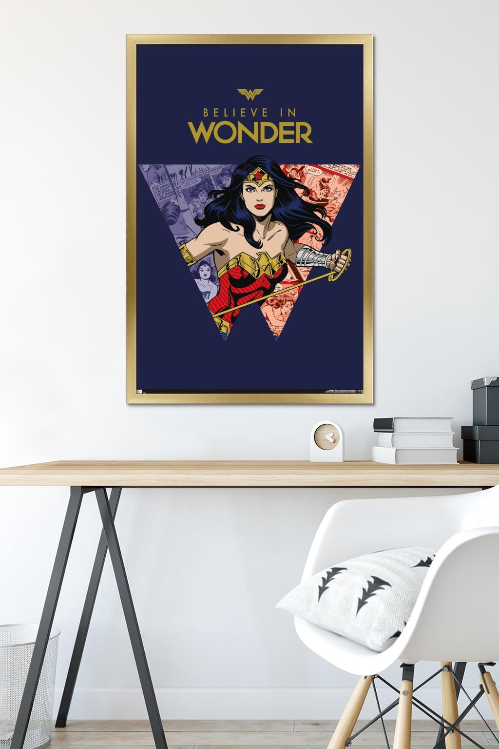 Wonder Woman - Believe in Wonder Wall Poster, 22.375" x 34", Framed