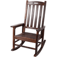 thumbnail image 5 of Tcbosik Oversized Outdoor Rocking Chair, High Back Rocker for Patio, Deck, Garden, Porch, Poolside, Brown, 5 of 10