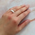 thumbnail image 4 of Pearl White Breathable Silicone Ring For Men and Women 4mm Bandwidth, 4 of 6