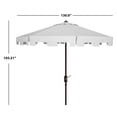 thumbnail image 4 of SAFAVIEH Outdoor Collection Zimmerman 11-Foot Round Market Umbrella White, 4 of 6