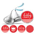 thumbnail image 1 of Darling Souvenir Candy 190 Pcs Baby Shower Theme Stickers DIY Chocolate Labels-Red, 1 of 2