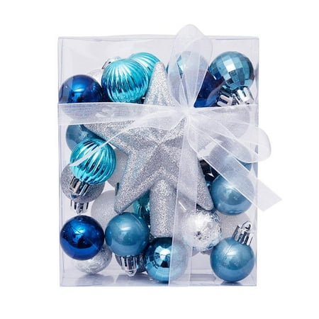 

30PCS Christmas Balls and Tree Top Tree Christmas Christmas Set Decorations Pendant Star for Weddings and Parties