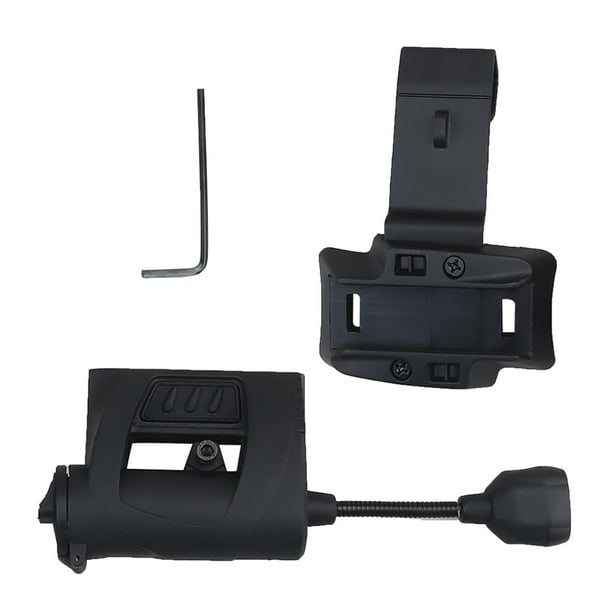 Linterna frontal LED para casco, ideal para supervivencia, pesca y deportes al aire libre. Negro