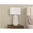 thumbnail image 4 of JERFIT Modern Ceramic Table Lamp with Fabric Shade, 3-Way Touch Control, Cream Accent Light for Bedroom Living Room Office Decor, 4 of 7