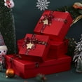 thumbnail image 4 of Caja de regalo de papel Bewildely con lazo de Navidad Verde 10*10*10cm, 4 of 6