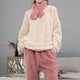 thumbnail image 5 of Conjunto de 2 piezas para mujer Yuyangstore Ropa de dormir cálida de felpa Pijamas de invierno, 5 of 8