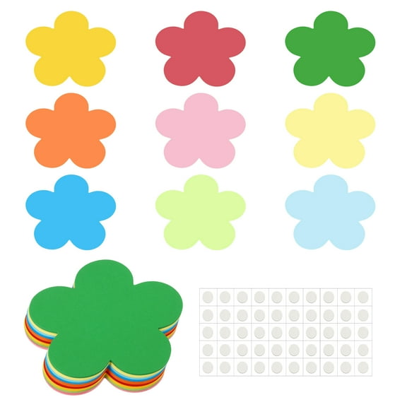 Uxcell Flower Cutouts, 45 Pack Paper Flowers, Colorful Flower Cutout for Classroom, Assorted Color