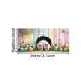 thumbnail image 2 of YWIYIUD 1PCS Easter Garage Door Decoration Happy Easter Garage Door Banner Large Easter RabbitEgg Spring Flower Cover Background Decal For Outdoor Indoor Hanging Party Supplies 59x79 Inch, 2 of 3