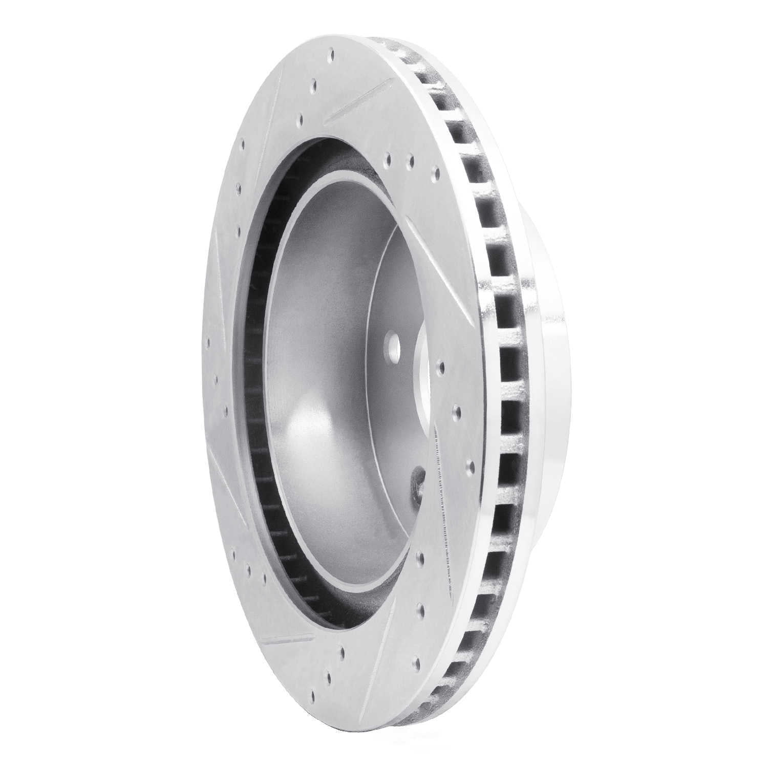 Dynamic Friction Company 631-40106R DFC Brake Rotor - Drilled And Slotted - Silver