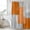 Orange, variant on Orange Abstract Shower Curtain, Waterproof Shower Curtains for Bathroom, Grey Geometric Oil Painting Vintage Gradient Washable Fabric Bathtub Curtain Set Bath Decor with 12 Hooks Extra Long 72"x96"