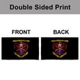 thumbnail image 4 of Dutern Double Sided US Military 1st Battalion 5th Flag Banner 3 Ply with Brass Grommets 12x18 Inch Black, 4 of 4