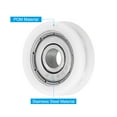 thumbnail image 4 of Uxcell 24mm Drawer Rollers, 4 Pack Drawer Pulley Bearing Small Pulley, White, 4 of 6