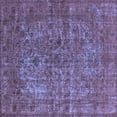 thumbnail image 1 of Ahgly Company Indoor Square Oriental Blue Industrial Area Rugs, 8' Square, 1 of 4
