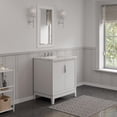 thumbnail image 4 of Water Creation Elizabeth 30" Wood Single Bathroom Vanity in White & Chrome, 4 of 7