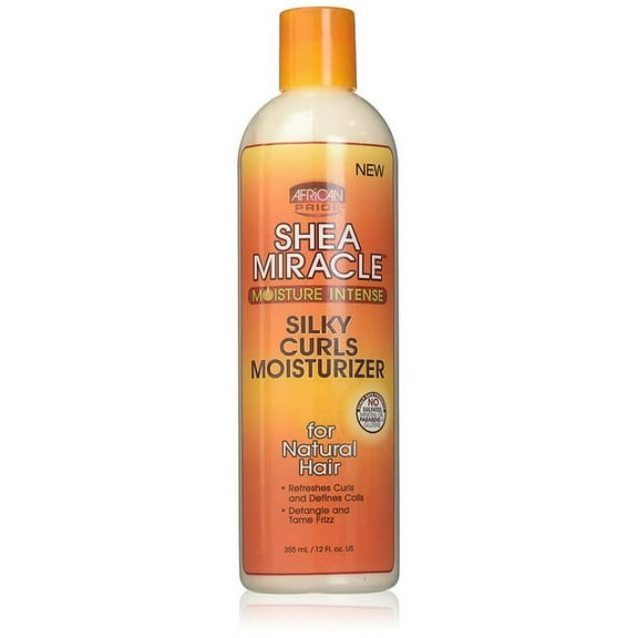 African Pride Shea Miracle Silky Curls Hair Moisturizer, 12 oz, 2 pack