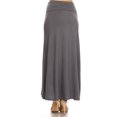 thumbnail image 3 of Moa Collection Women's Elegant High-Waisted Maxi Skirt  for Every Occasion, 3 of 4