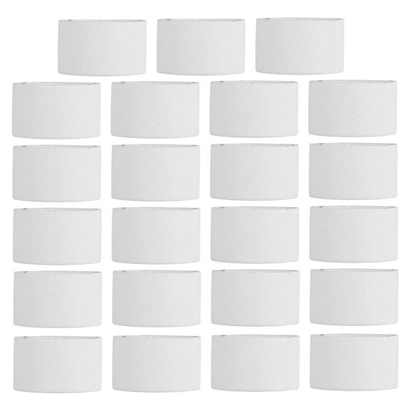 Clispeed 25pcs Cardboard Craft Tools Paper Cylinder Tube for Craft Projects White