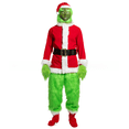 thumbnail image 4 of Disfraz de Navidad Geek Geek Steal Disfraz de Grinch de pelo verde Máscara de Grinch de pelo verde, 4 of 5