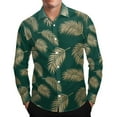 thumbnail image 2 of BiZtdJrK Men's Wrinkle Free Button Down Shirts Tropical Floral Long Sleeve Hawaiian Shirt Stylish Spring Turndown Collar Tops Multicolor S, 2 of 8