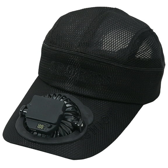 BAODANN Baseball Cap Built In USB Solar Fan Power Supply Men Women's Fan Cap Adjustable Wind Speed & Direction Visor for Women Visor Ponytail Hat Rain Hats Mens Hat and Bag Hats for Women Large Head