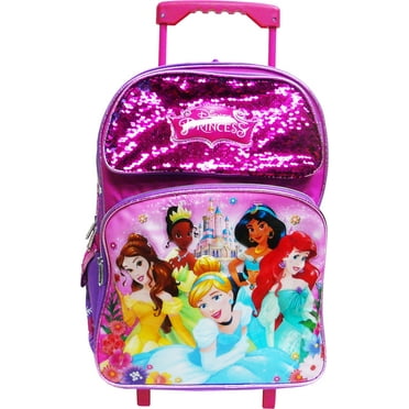 Disney Princess Large Rolling Backpack 16"