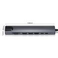 thumbnail image 5 of Adaptador de puerto Ethernet 8 en 1 USB C Hub 100m para computadora portátil Macbook Notebook Ehuebsd  Para estrenar, 5 of 5