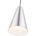 thumbnail image 3 of 41175-66 Livex Lighting Metal Shade - 1 Light Mini Pendant in Coastal Style - 7.38 Inches wide by 18 Inches high-Brushed Aluminum/Polished Chrome, 3 of 11