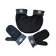thumbnail image 4 of Guantes de invierno cálidos para hombre y mujer, para senderismo en climas fríos. Negro, 4 of 9