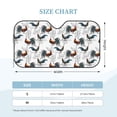 thumbnail image 3 of Bingfone Cool Chicken Car Windshield Sunshade,Sun Foldable Sun Shield Sun Visor for Car - Small, 3 of 8