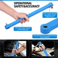 thumbnail image 6 of Tmwefusc Offset Extension Wrench Set Pro Offset Extension Wrench Extender Tool with 1/4" 3/8" 1/2" Square Drive Adapter for Tight Spaces ,Blue, 6 of 10
