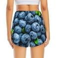thumbnail image 2 of Lsque Fresh Blueberries Printed Women's Running Shorts with Liner Pockets,Elastic Quick Dry Workout Athletic Gym Yoga Shorts,Womens High Waist Shorts-X-Large, 2 of 9