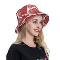 thumbnail image 4 of Balery Hearts Sun Hats for Men Women Bucket Hat UPF 50+ Buckey Hat Boonie Hat Foldable UV Protection Hiking Beach Fishing Summer, 4 of 9